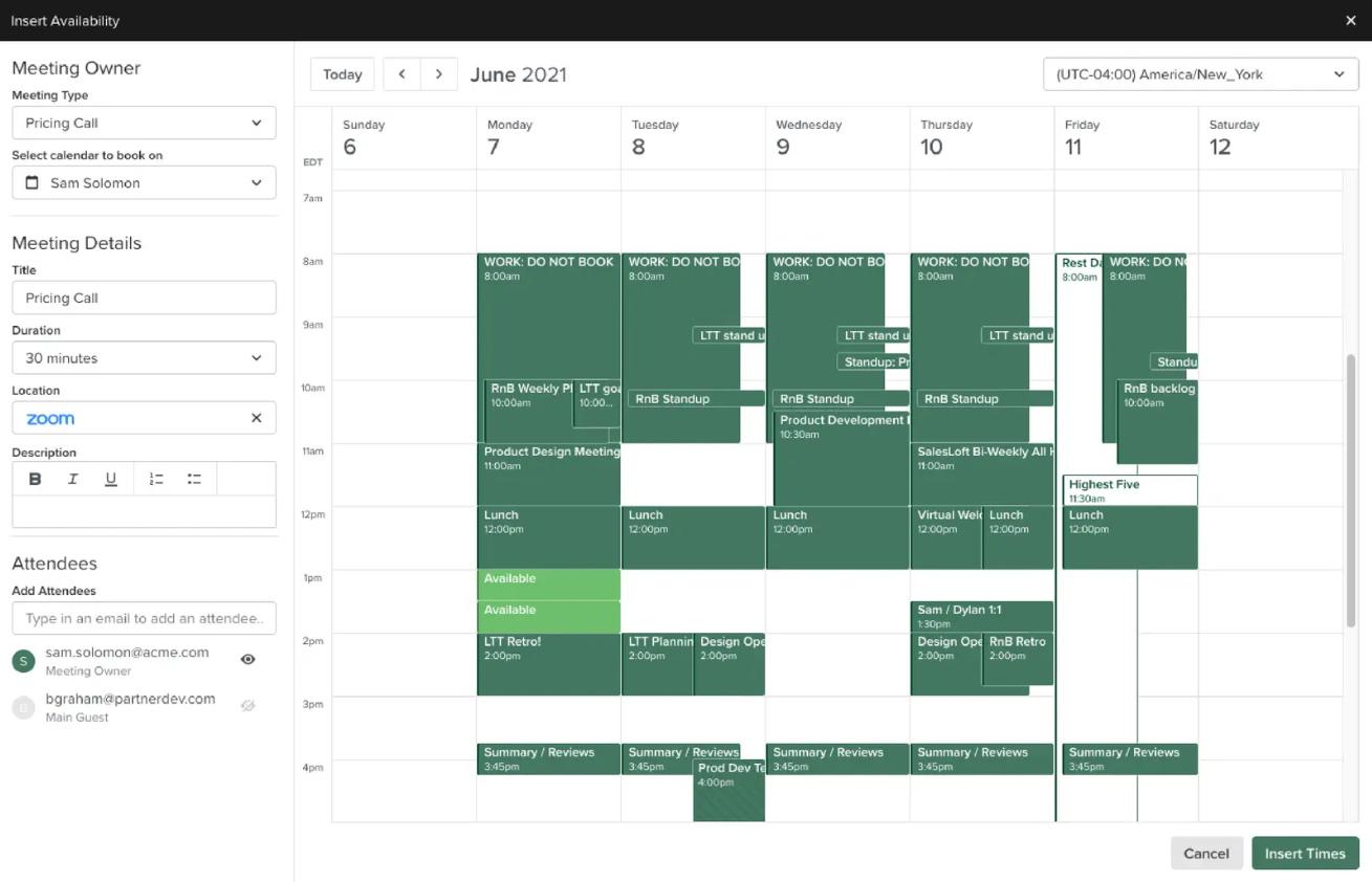 Graphic showing the Meeting owner dashboard