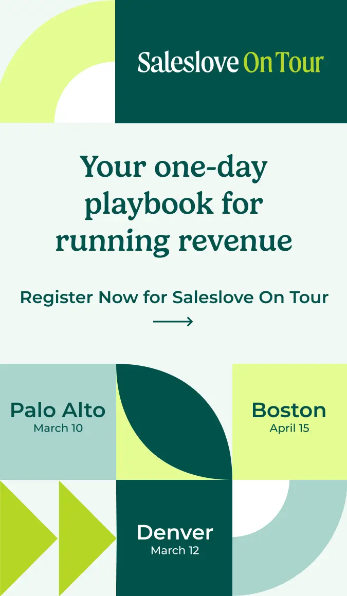 Join us at Saleslove on Tour 2026